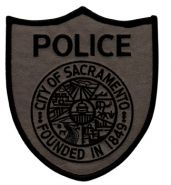 SACRAMENTO, CA. POLICE Department Shoulder Patch - Grey Subdued.